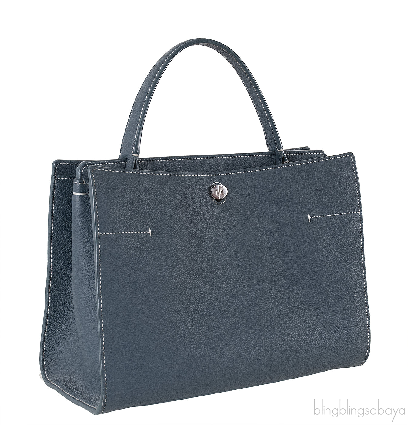 Loro Piana Forest Green Leather Handbag