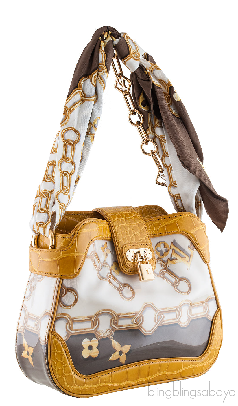 Legend Chain Monogram Silk Bag