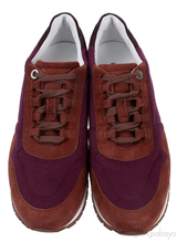 Loro Piana My Wind Tri-color Cashmere Suede Leather Sneaker