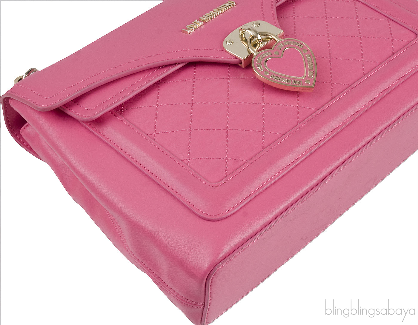 Pink Flap Shoulder Bag