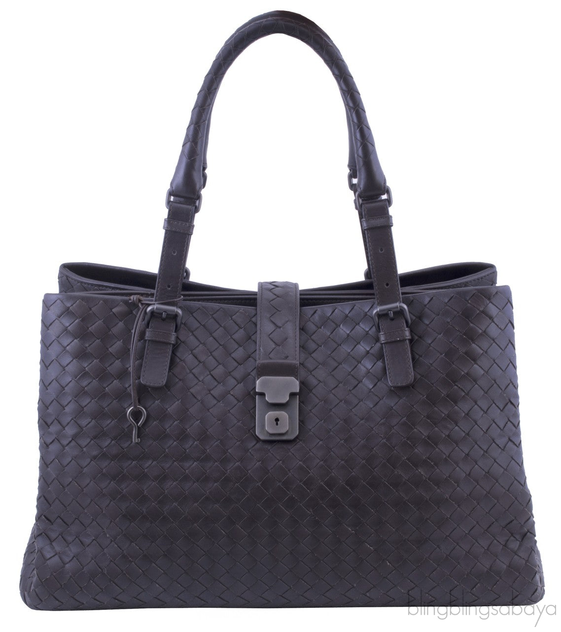 Roma Intrecciato Leather Tote