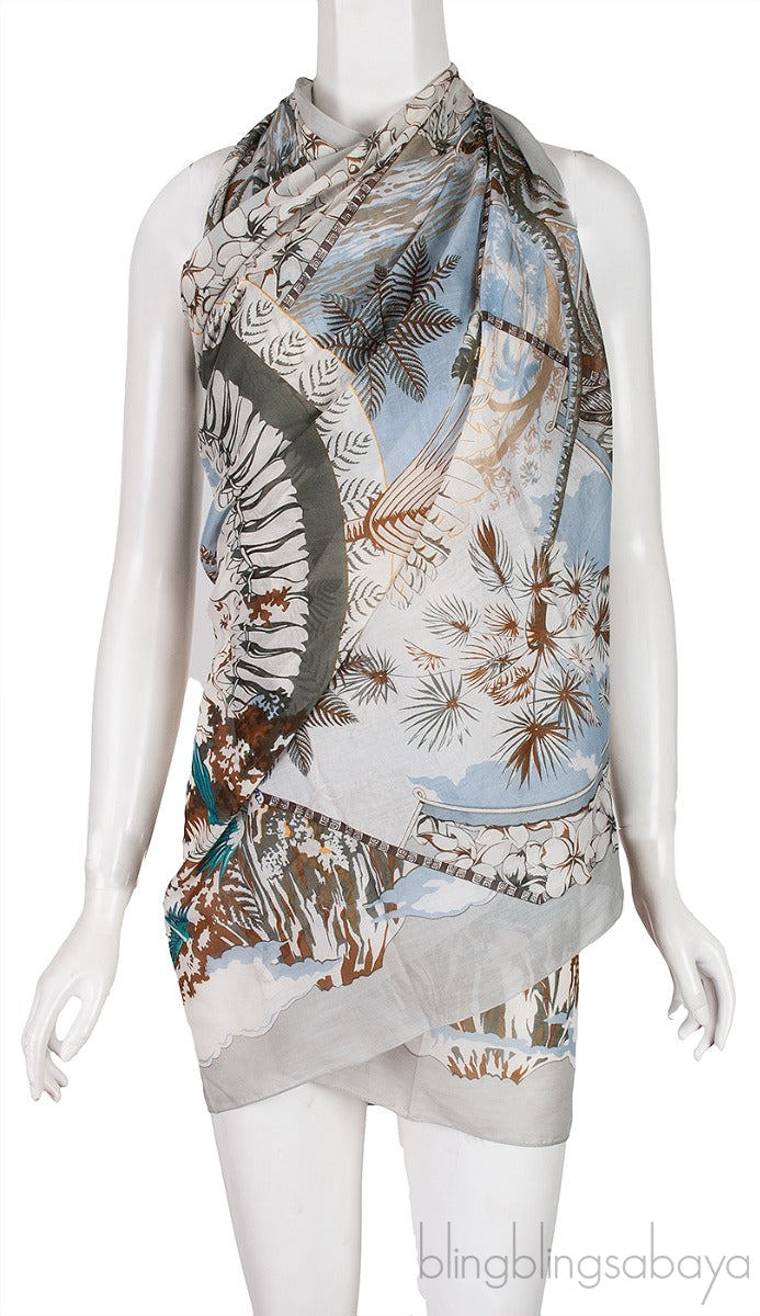 Aloha Cotton Printed Shawl