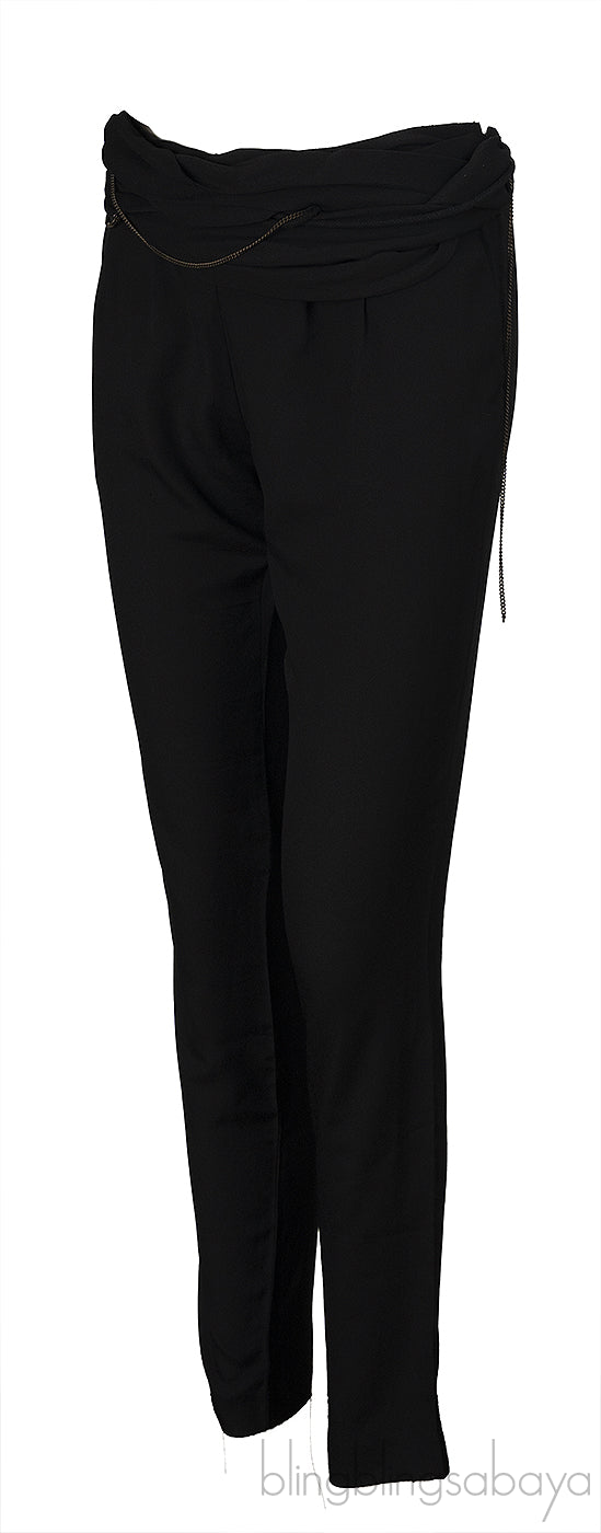 Iro Black Chain Embellished Trouser