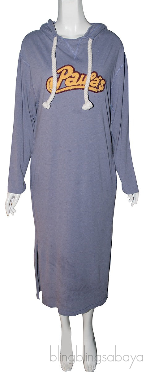 Purple Logo Hooded Dress