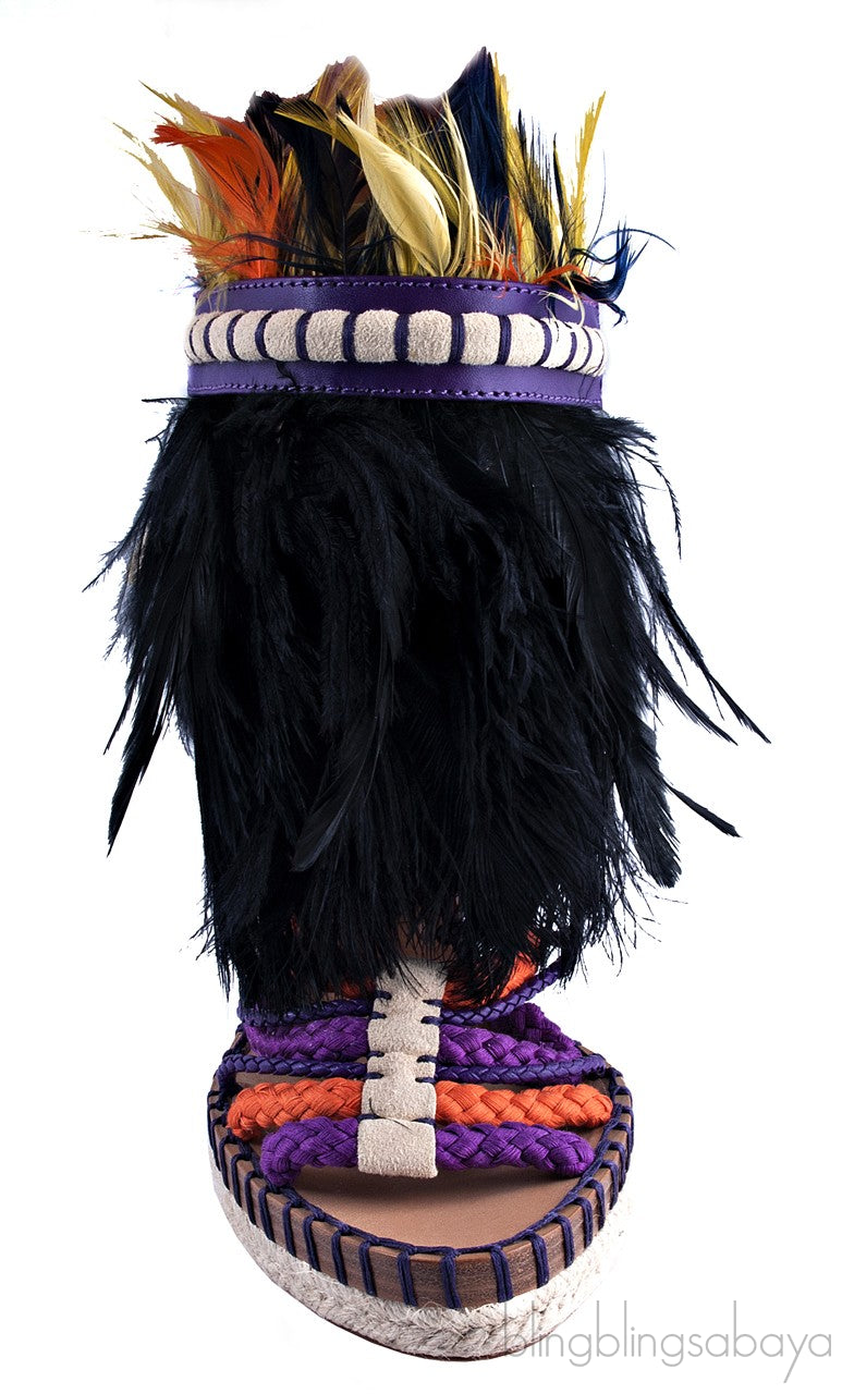 Tahiti Platform Feather Sandals