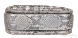 Gucci Silver Python Bamboo Handle Bag
