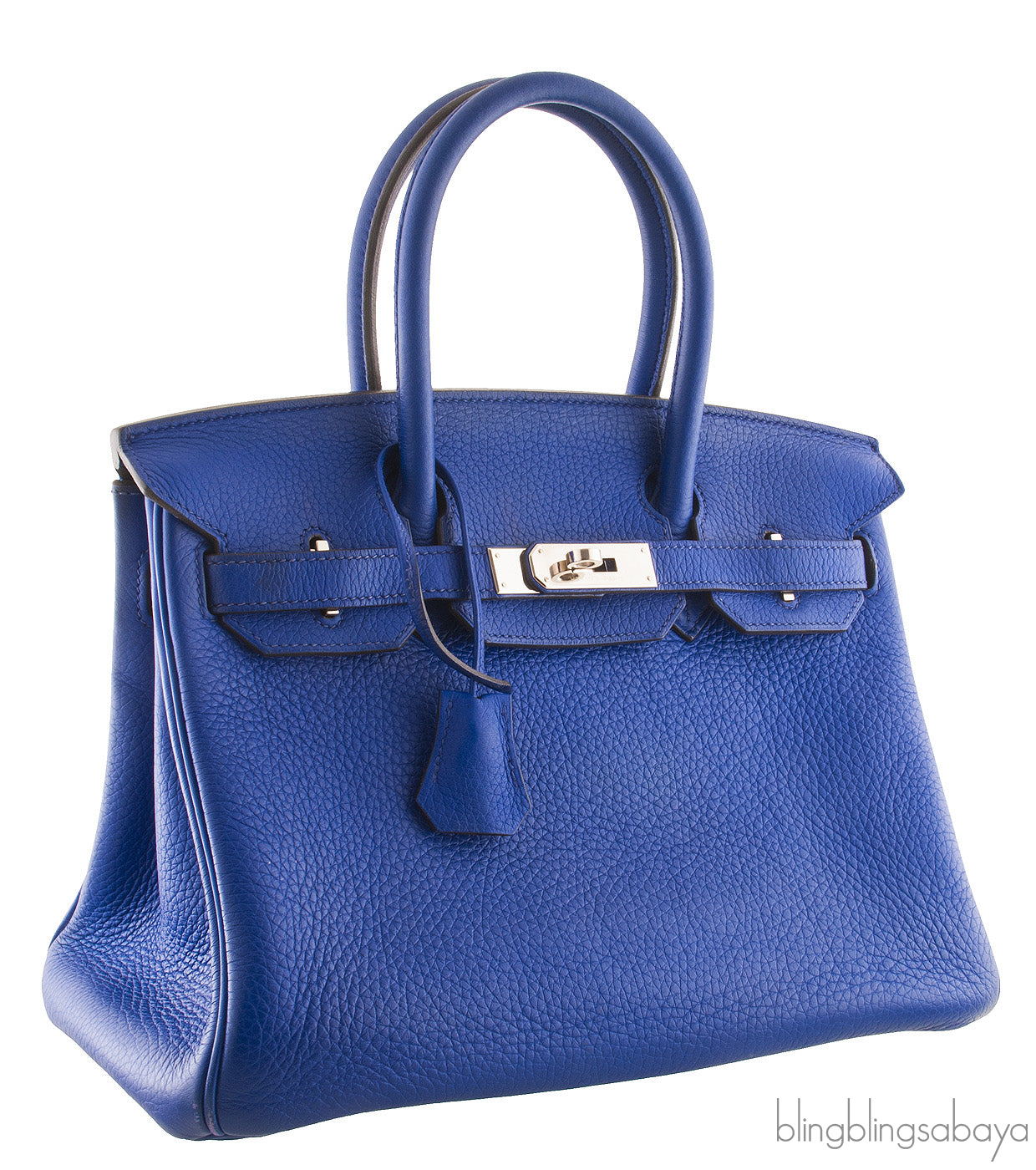 Birkin 30 Blue Electric PHW