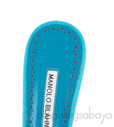 Teal Vorga Beaded Slide Sandals