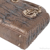 Lady Dior Beaded Python Small Handbag GHW