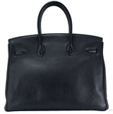 Birkin 35 Black Taurillon Clem PHW
