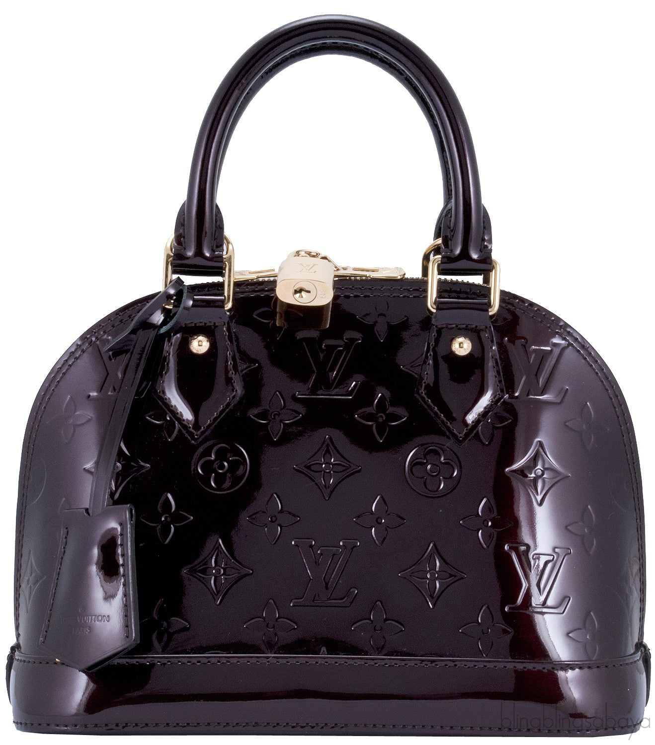 Alma BB Monogram Vernis Amarante