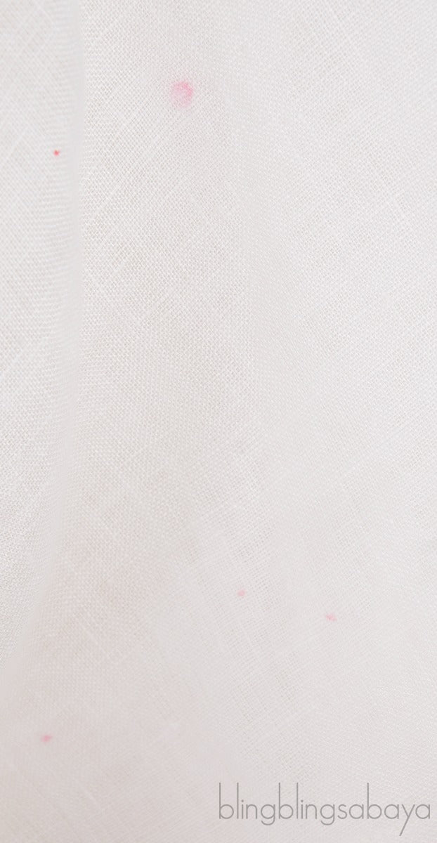 White Printed Asymmetric Dress