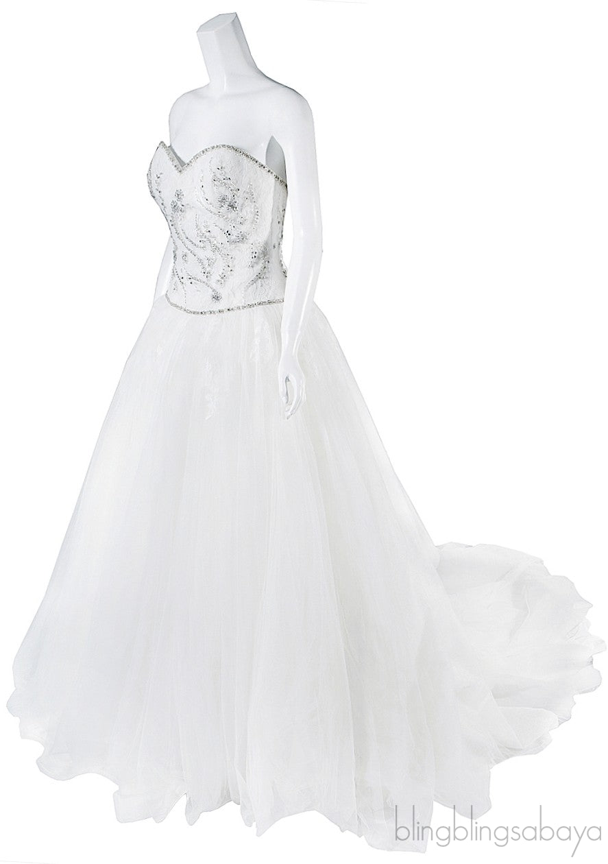 Tube Ball Wedding Gown