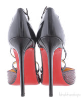 Snakeskin Bi-color Pointed Heels