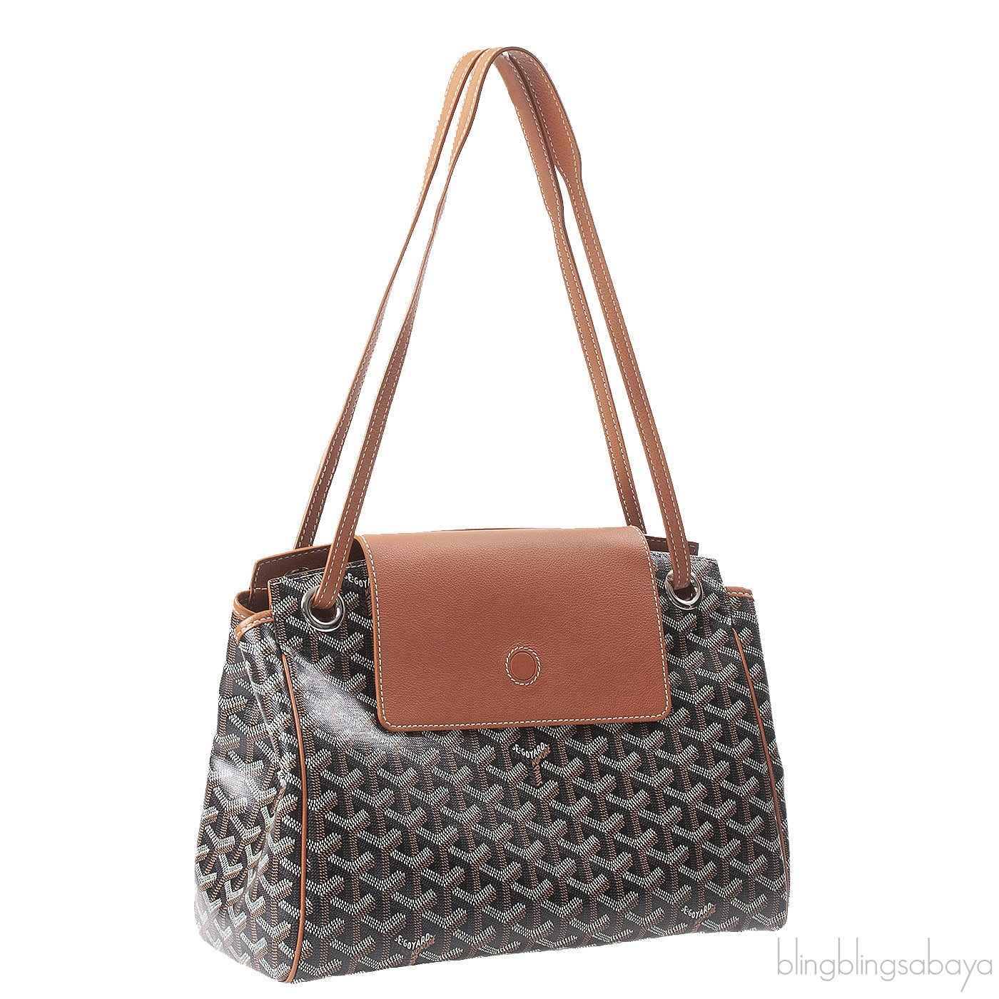 Goyard Black & Tan Routte Suople Bag PM