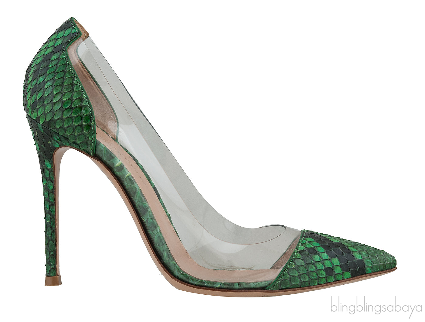 Green Python Plexi Pumps