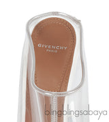 Givenchy Tisci White Clear Perspex Peep Toe Mule