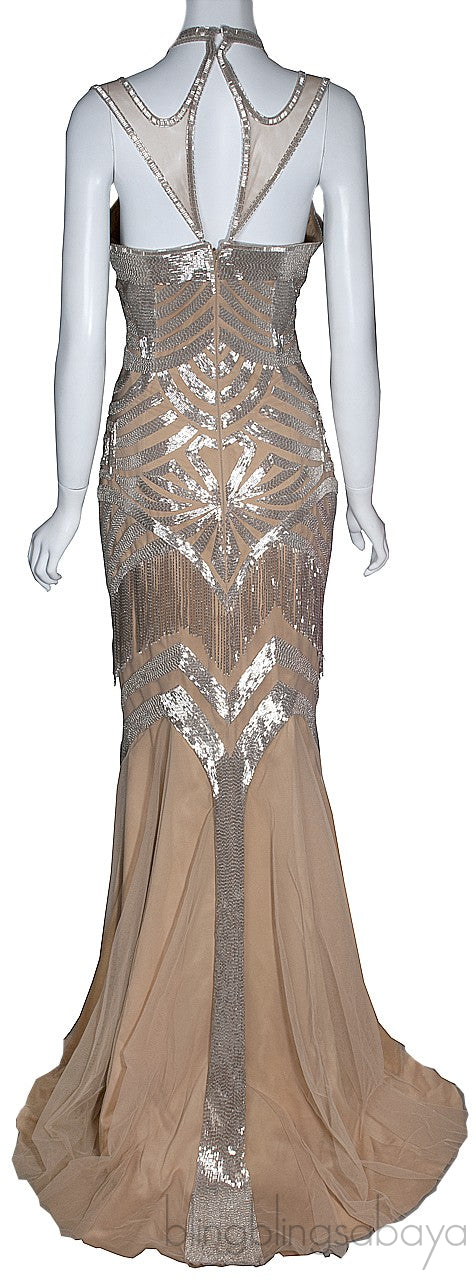 Mesh Bead Embellished Dress