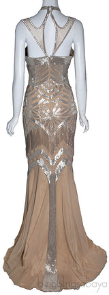Mesh Bead Embellished Dress