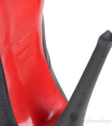 Black Matte Peep Toe Pump