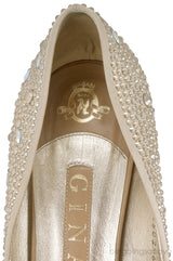 Swarovski Embellished Gold Pump