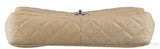 Crinkled Patent Quilted Flap Bag Jumbo