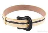 Yellow & Black Python Print Belt