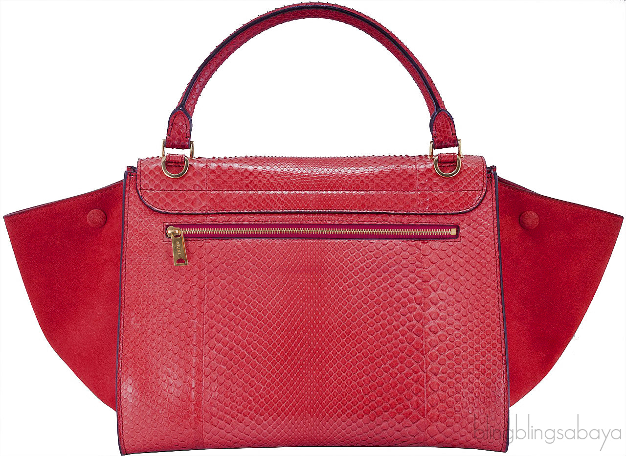 Trapeze Luggage Python Red*