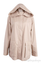 Beige Rain & Winstorm Hooded Jacket