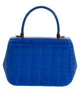 Kwanpen Edge Hexagon Blue Crocodile Bag