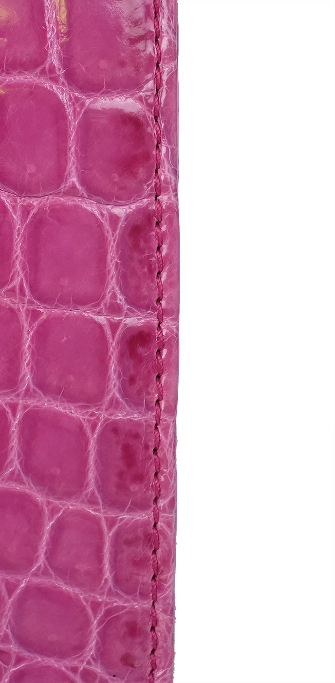 Tiffany & Co. Cornelia Purple Crocodile Lunch Box Shoulder Bag
