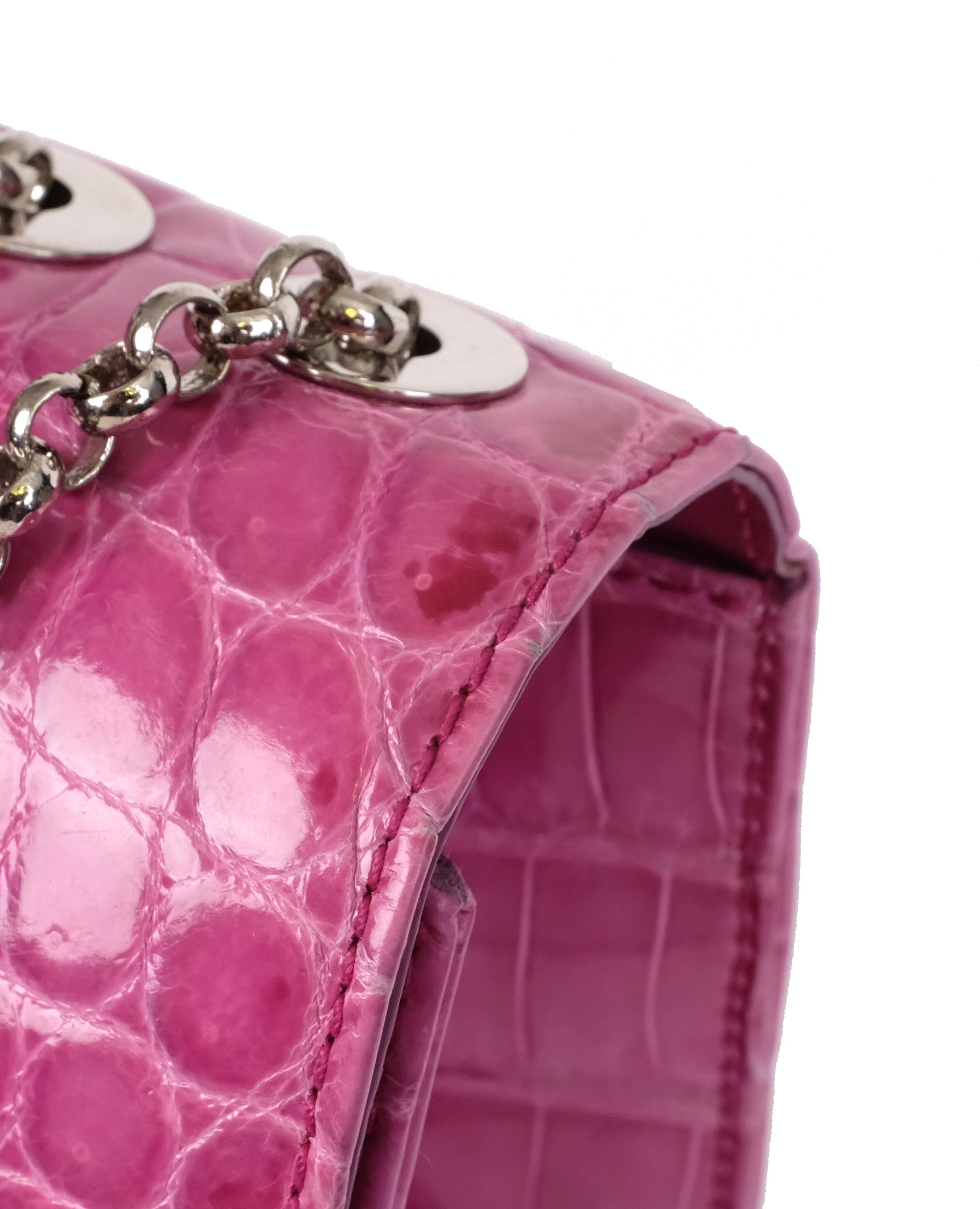 Tiffany & Co. Cornelia Purple Crocodile Lunch Box Shoulder Bag
