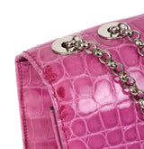 Tiffany & Co. Cornelia Purple Crocodile Lunch Box Shoulder Bag