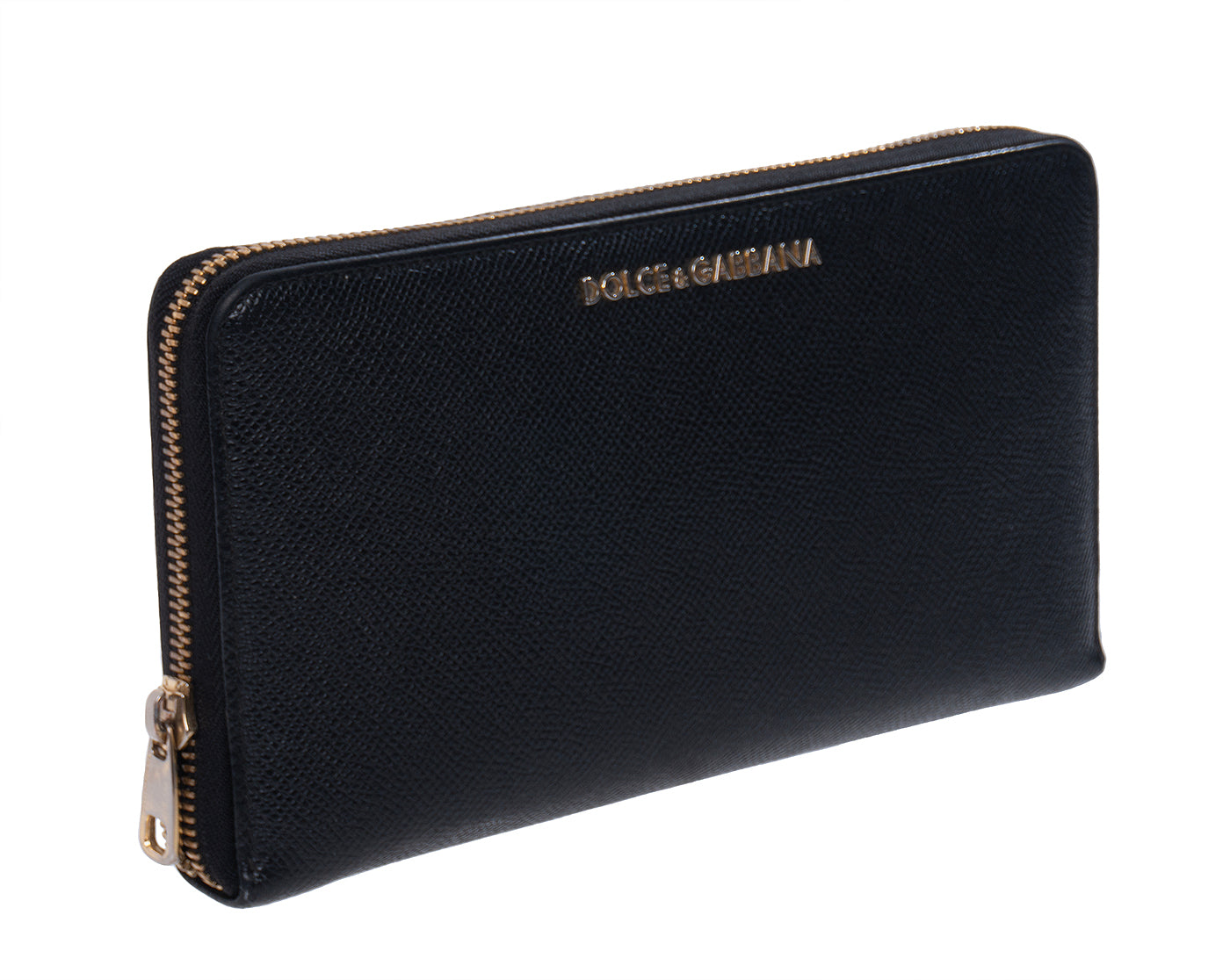 Dolce & Gabbana Black Wallet Stampa Dauphine