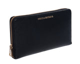 Dolce & Gabbana Black Wallet Stampa Dauphine