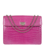 Tiffany & Co. Cornelia Purple Crocodile Lunch Box Shoulder Bag