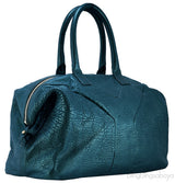 Metallic Dark Green Boston Bag