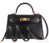 Kelly 20 Black Epsom Sellier GHW
