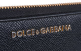 Dolce & Gabbana Black Wallet Stampa Dauphine