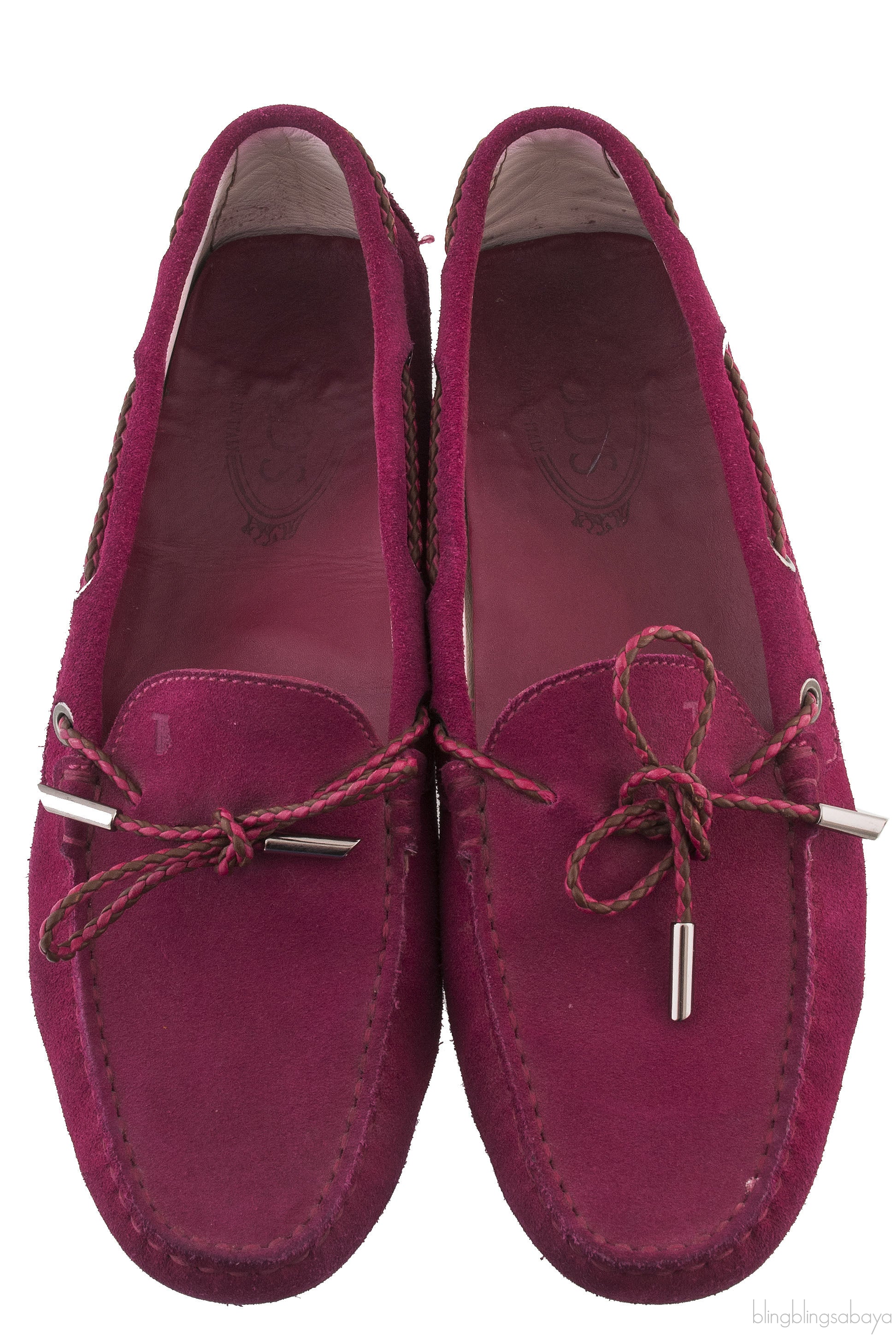 Fuchsia Pink Suede Loafer