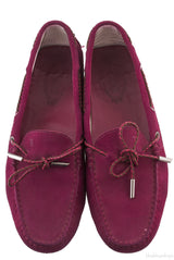 Fuchsia Pink Suede Loafer
