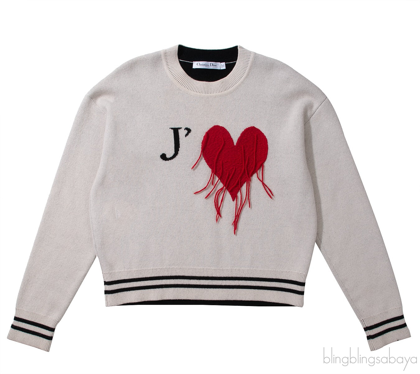 Dior Je T\'Aime Dior Cashmere Blend Sweatshirt