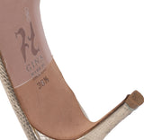 Gina Loie Platinum Crystal Lizard Print 85 Sandals