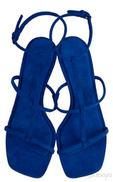 Blue Suede Elina Sandals