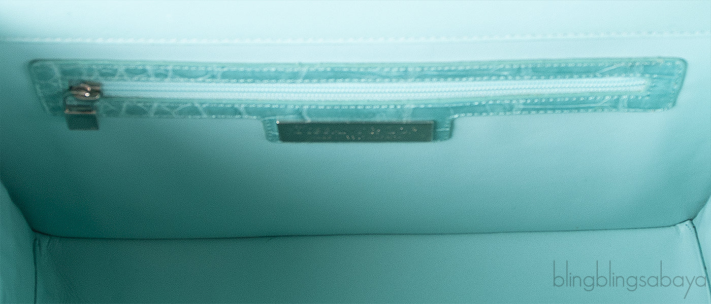 Glazed Crocodile Lunchbox Large Tiffany Blue Bag