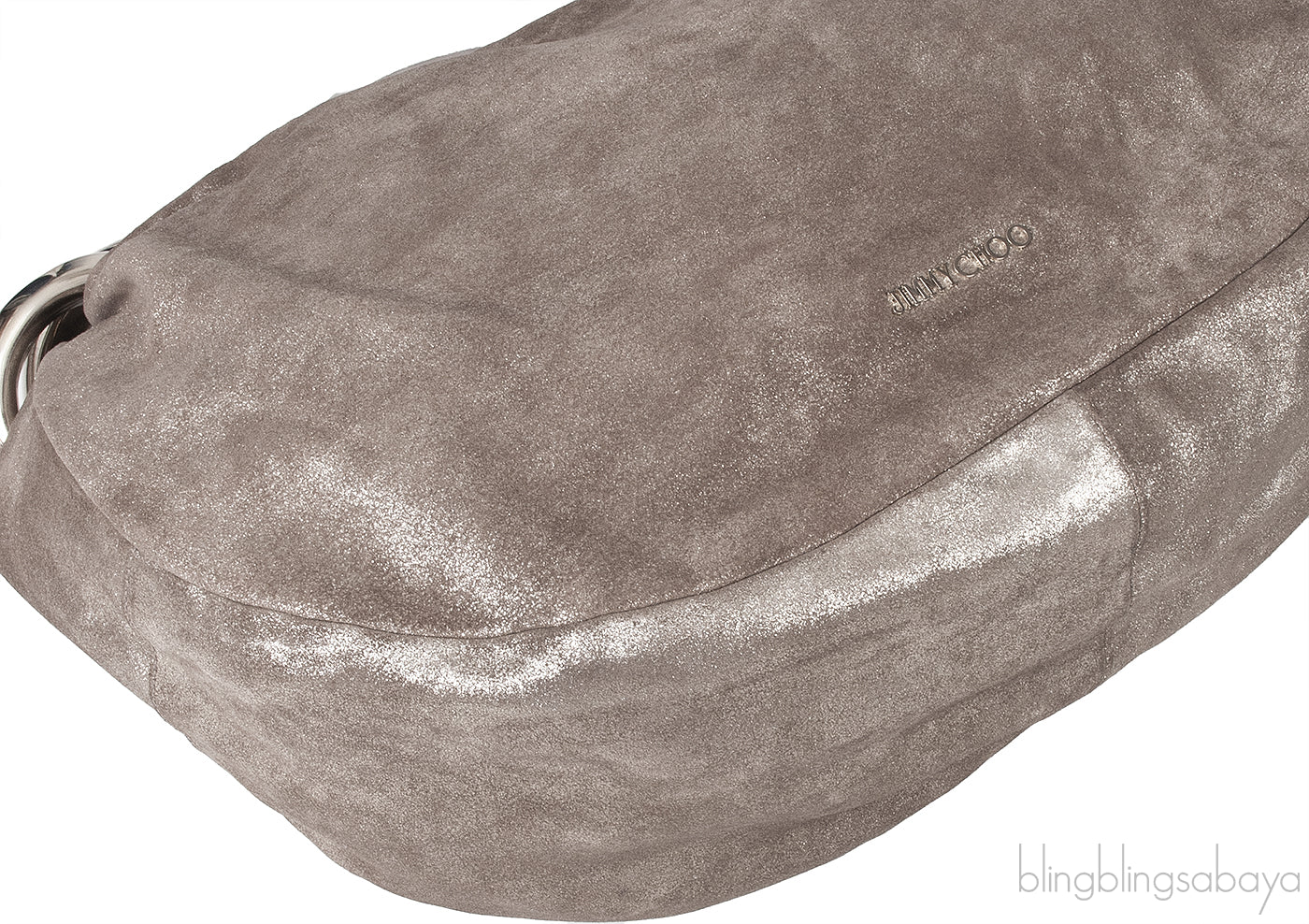 Metallic Brown Hobo Shoulder Bag