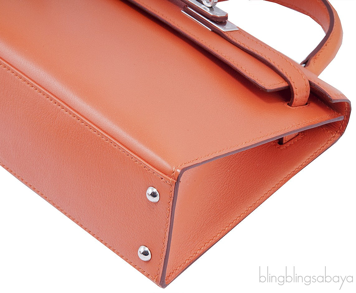 Mini Kelly Sellier Orange Swift