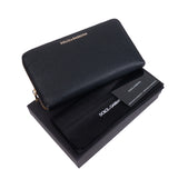 Dolce & Gabbana Black Wallet Stampa Dauphine