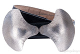 Black Sculptural Metal Bow Belt
