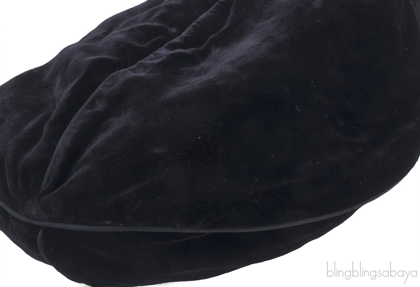 Black Velvet Handle Bag*